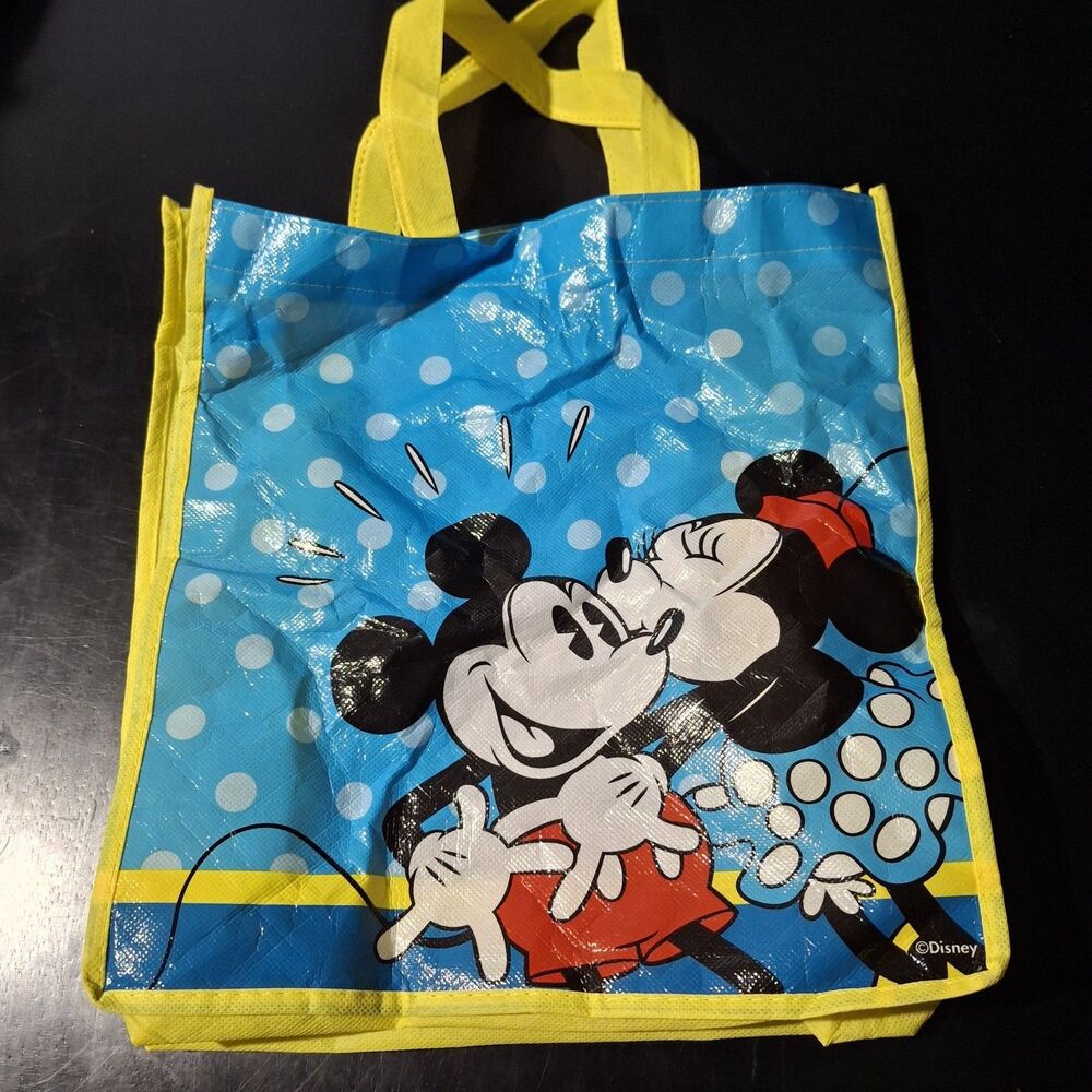 Disney Mickey & Minnie Mouse Kissing Reusable Tote Bag 13 Inches